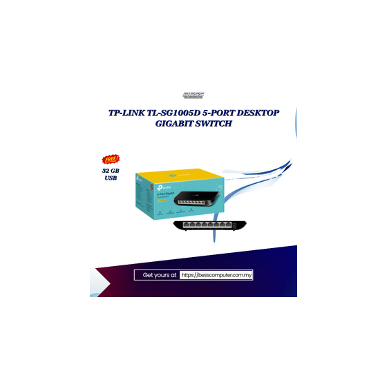 TP-LINK TL-SG1005D 5-PORT DESKTOP GIGABIT SWITCH