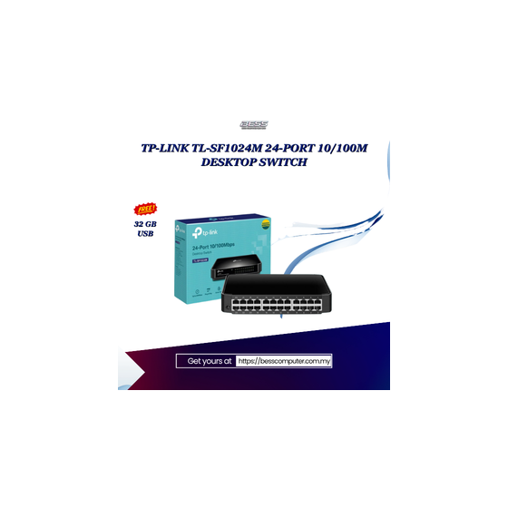 TP-LINK TL-SF1024M 24-PORT 10/100M DESKTOP SWITCH