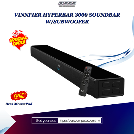 VINNIFIER HYPERBAR 3000 SOUNDBAR W/SUBWOOFER