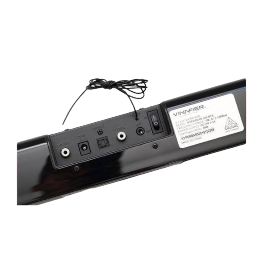 VINNIFIER HYPERBAR 300BTU WIRELESS SOUNDBAR W/BASS SUBWOOFER