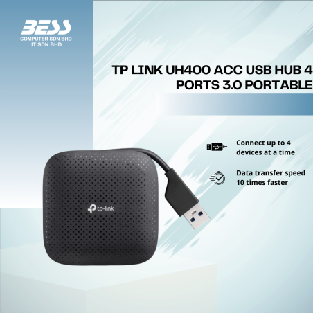 TP LINK UH400 ACC USB HUB 4 PORTS 3.0 PORTABLE
