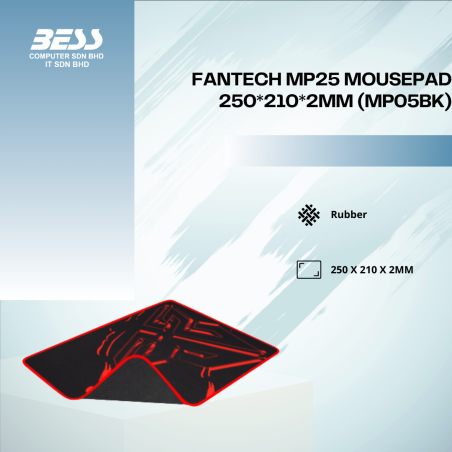 FANTECH MP25 MOUSEPAD 250*210*2MM (MP05BK)