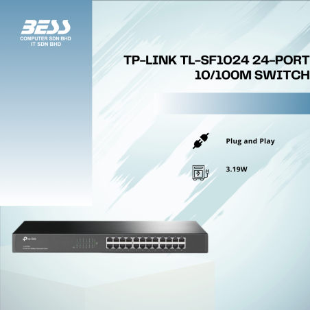 TP-LINK TL-SF1024 24-PORT 10/100M SWITCH