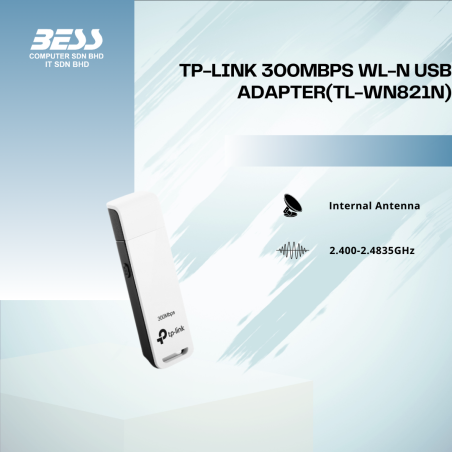 TP-LINK 300MBPS WL-N USB ADAPTER (TL-WN821N)