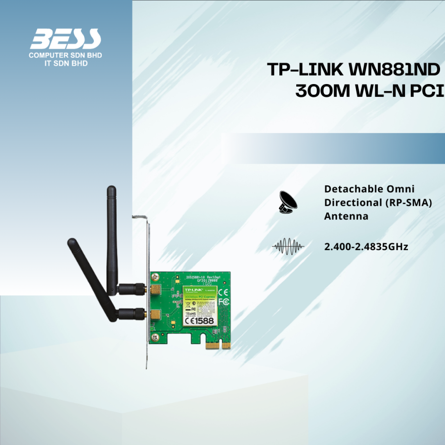 TP-LINK WN881ND 300M WL-N PCI