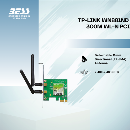 TP-LINK WN881ND 300M WL-N PCI