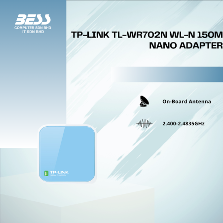 TP-LINK TL-WR702N WL-N 150M NANO ADAPTER