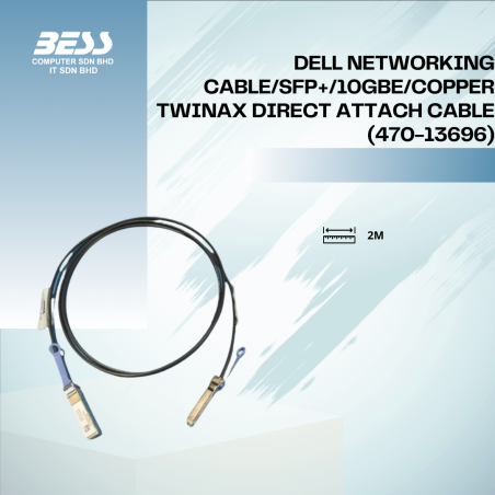 DELL NETWORKING CABLE/SFP+/10GBE/COPPER TWINAX DIRECT ATTACH CABLE (470-13696)